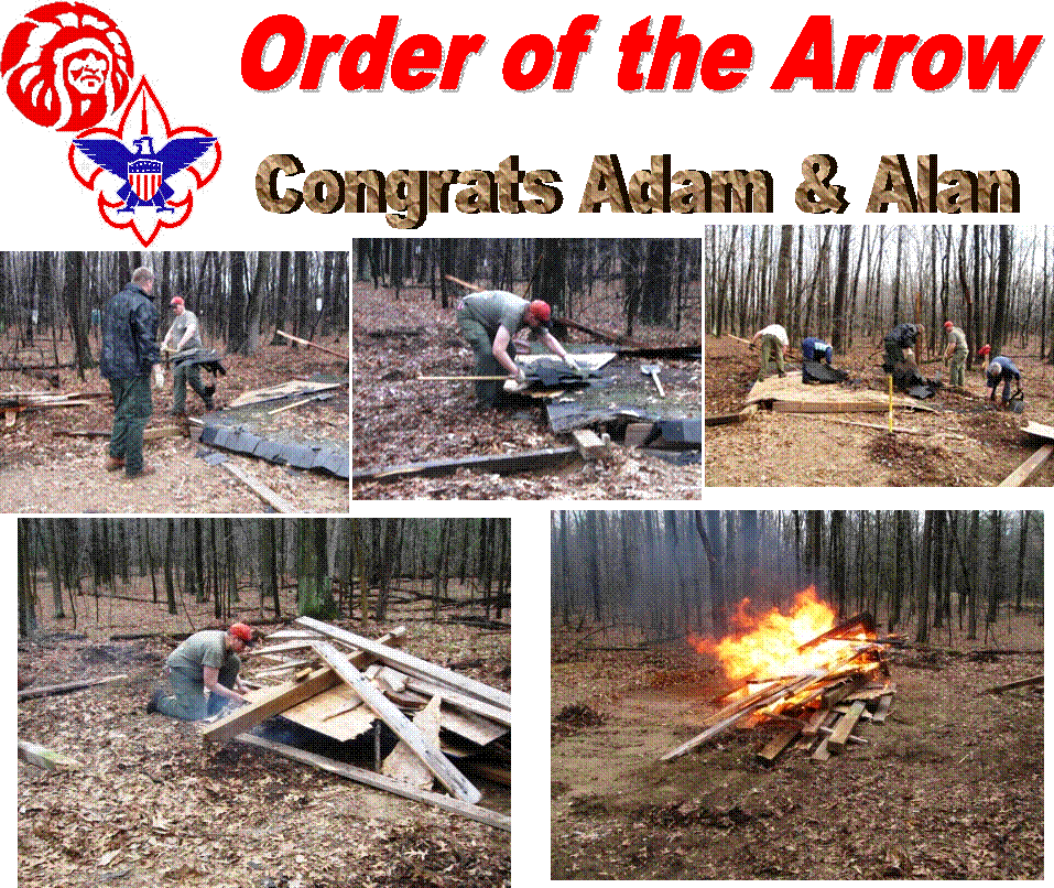 Order of the Arrow,Congrats Adam & Alan