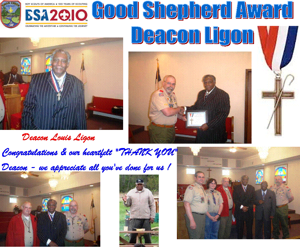 Good Shepherd Award
Deacon Ligon