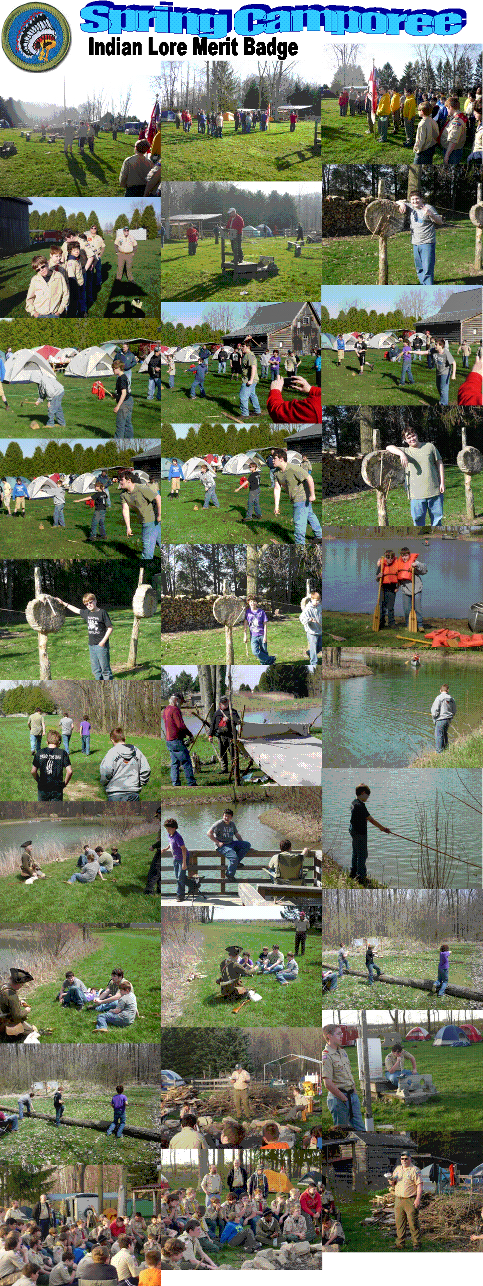Spring Camporee,Indian Lore Merit Badge